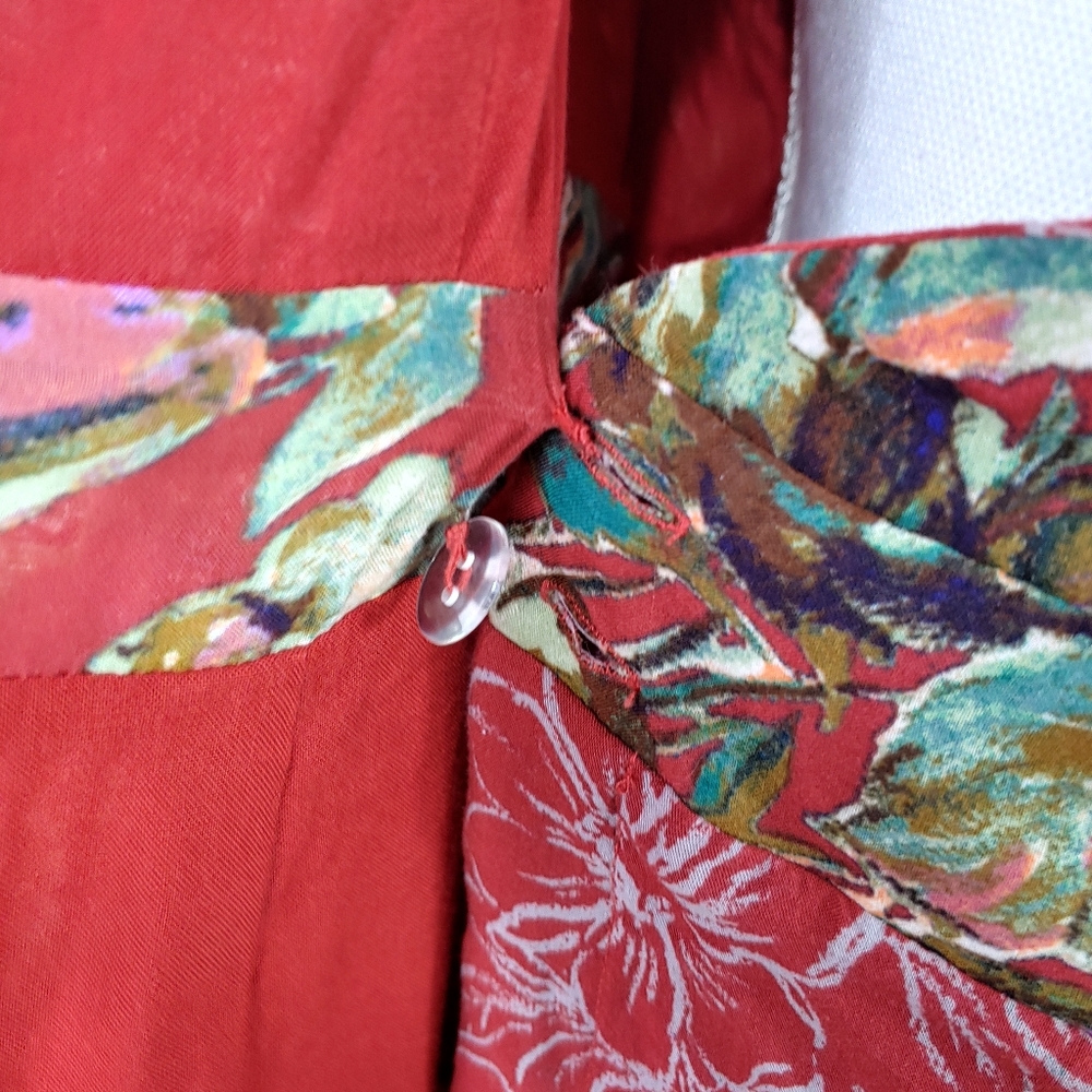 Skies Are Blue Red Floral Dress - Picture 10 of 16